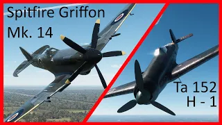War Thunder dogfight | Ta 152 H-1 vs Spitfire F mk 14e.
