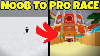 NOOB TO PRO BUT ITS A RACE TO THE END in ROBLOX Anime Ninja War Tycoon (ft. Sushiwi)