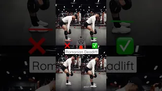 Romanian Deadlift mistakes! Right✅ vs Wrong❌ | GAZI FITNESS #gym #shorts