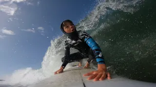 Surfing fun Salt Creek with mini barrels and gnarly wipeouts