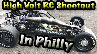 High Volt Rc Shootout Drag Racing In Philly (All Scales, 5th Scale Monsta!!!!)