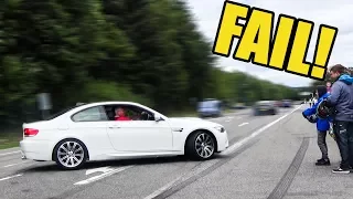 BMW M3 E92 V8 BURNOUT FAIL!😱