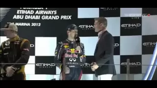 Most swearing F1 Podium ever. Sebastian Vettel "F.ck it up"