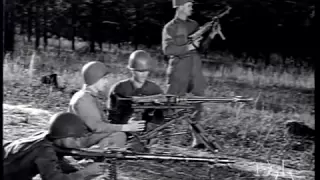 World War 2 Machine Gun Shootout: US versus German (Restored 1945)