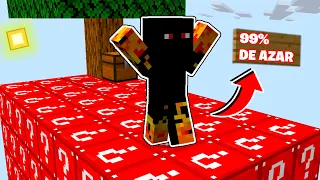 ATHOS FICOU PRESO em uma ILHA DE BLOCOS DE AZAR no Minecraft