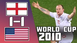 🔥 Англия - США 1-1 - Обзор Матча Чемпионата Мира 12/06/2010 HD 🔥
