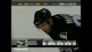 Alex Morozov scores vs Stars (9 mar 2004)