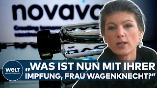 "UNGEIMPFT": "Totimpfstoff" Novavax! "Ändert das jetzt Ihre Meinung zum Impfen, Frau Wagenknecht?"