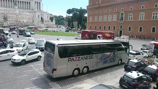Piazza Venezia Rome Italy.  'Traffic Free For All'