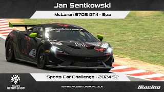 iRacing - 24S2 - McLaren 570S GT4 - Sports Car Challenge - Spa - Jan