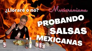 ¿LLORARÉ o NO? 🌶️🔥🥵 Mexicraniana probando salsas picosas 🇲🇽