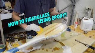 How to fiberglass your paddle - JWS EXTRA (how to make a paddle extra)