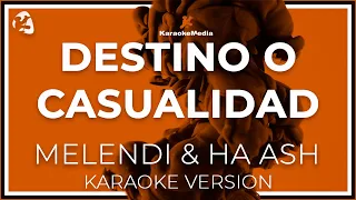 Melendi & HA ASH - Destino O Casualidad LETRA (INSTRUMENTAL KARAOKE)