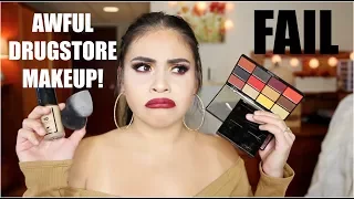 FULL FACE DRUGSTORE FIRST IMPRESSIONS: FAIL! | JuicyJas