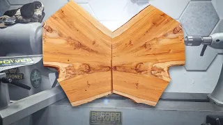 The BUTTERFLY EFFECT : Woodturning a beautiful YEW crotch