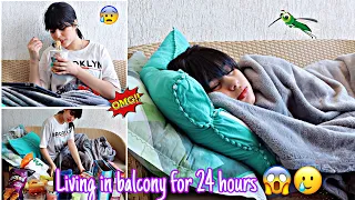 LIVING IN BALCONY FOR 24 HOURS 😱🥲|*I DID IT*| RIVA ARORA