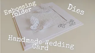 Elegant handmade Wedding Card