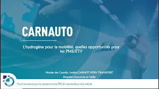 [Webinar] "l'Hydrogène pour la mobilité" n°1 : la production d'hydrogène