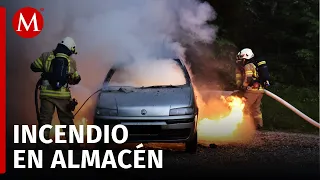Cae presunto responsable de incendiar almacén de autos en Aguascalientes