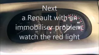 Renault immobiliser Problem correct operation and malfunction