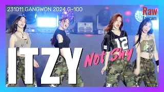 있지(ITZY) Not Shy 풀영상(4k 60p) @231011 강원동계청소년올림픽 G-100