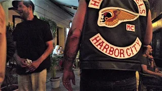 Hells Angels in Bratislava (night walk June 3, 2023) - police, bikes and nice guys