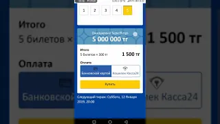 Online покупка билета LOTO 6/49, TeleBingo