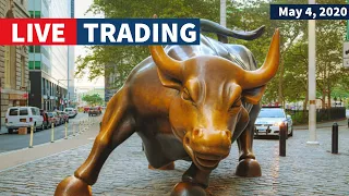 Live Day Trading NYSE & NASDAQ Stocks (May 4, 2020)