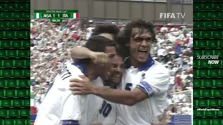 FIFA #WorldCupAtHome | Nigeria v Italy USA 1994 Highlights | AISpotter