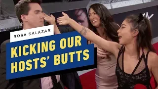 Alita: Battle Angel's Rosa Salazar Kicks our Hosts' Butt
