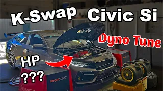 K20C4 Engine Swapped Civic Si Gets Dyno Tuned