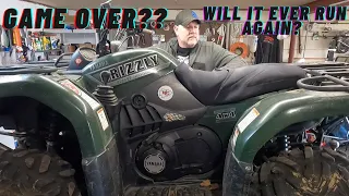 This Yamaha Grizzly 660  has sat for 8 years. Is it game over are can we save it? Part 1