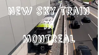 New sky train in Montreal-REM(Réseau Électrique Métropolitain) 4K