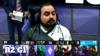 Evil Geniuses vs Cloud 9 - Game 1 | Round 2 Playoffs S11 LCS Summer 2021 | EG vs C9 G1