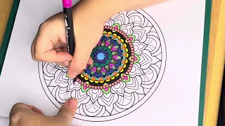 Colour me Happy  - Mandala episode 180 #wellness #mindfulness #happy #colouring #colourme #mandala