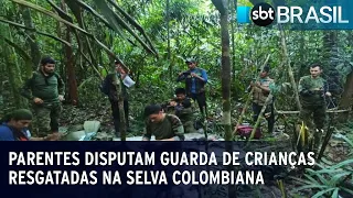 Parentes disputam guarda de crianças resgatadas na selva colombiana | SBT Brasil (13/06/23)