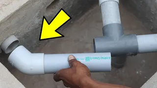SMART PLUMBING TRICK, HOW TO INSTALL PVC TEE IN SMALL SIZE.