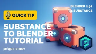 Substance Painter to Blender Tutorial - Textured Hard Surface Model | Polygon Runway