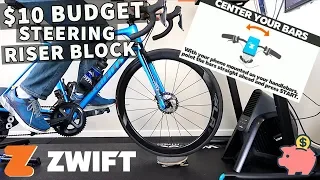 $10 Budget Zwift Steering Riser // HOW TO