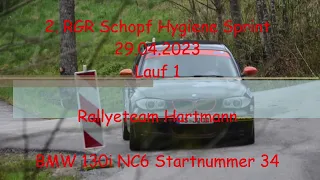 2. Schopf Hygiene Rallyesprint RGR 29.04.2023 Lauf 1 Rallyeteam Hartmann Rosenheim