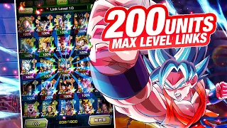 200 FULL LINK LEVEL 10 UNITS FINALLY OBTAINED!! (DBZ: Dokkan Battle)