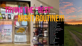 trying the “best” night routines for teenagers…