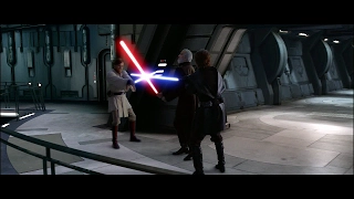 Битвы Star Wars: Энакин Скайуокер и Оби-Ван Кеноби против Дарт Тирануса (бой 2)