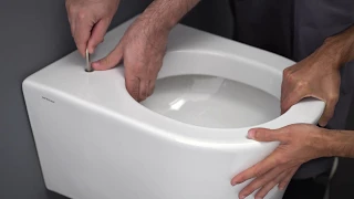 Sanindusa - How to install a wall hung toilet with a hidden fixation