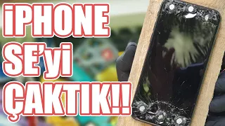 iPhone SE 2020’yi Gazlı Çivi Tabancası İle Ofise Çaktık! (Sağlamlık Testi)