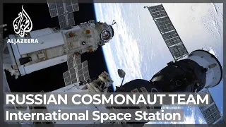 Russian cosmonaut team arrives at the International Space Station