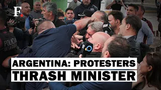 Argentinian Minister Attacked By Violent Protesters After Bus Driver's Murder