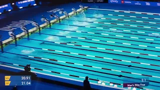 Michael Andrew WINS Men’s 50 Free Heat 8 | 2021 US Olympic Swimming Trials