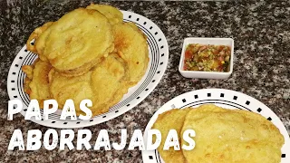 🥔🍘😋PAPAS ABORRAJADAS  Receta fácil de preparar l #DesdecasaconJuly 😋🍘🥔.