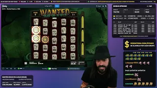 Wanted Dead Man's Hand Bonus - Big Win!